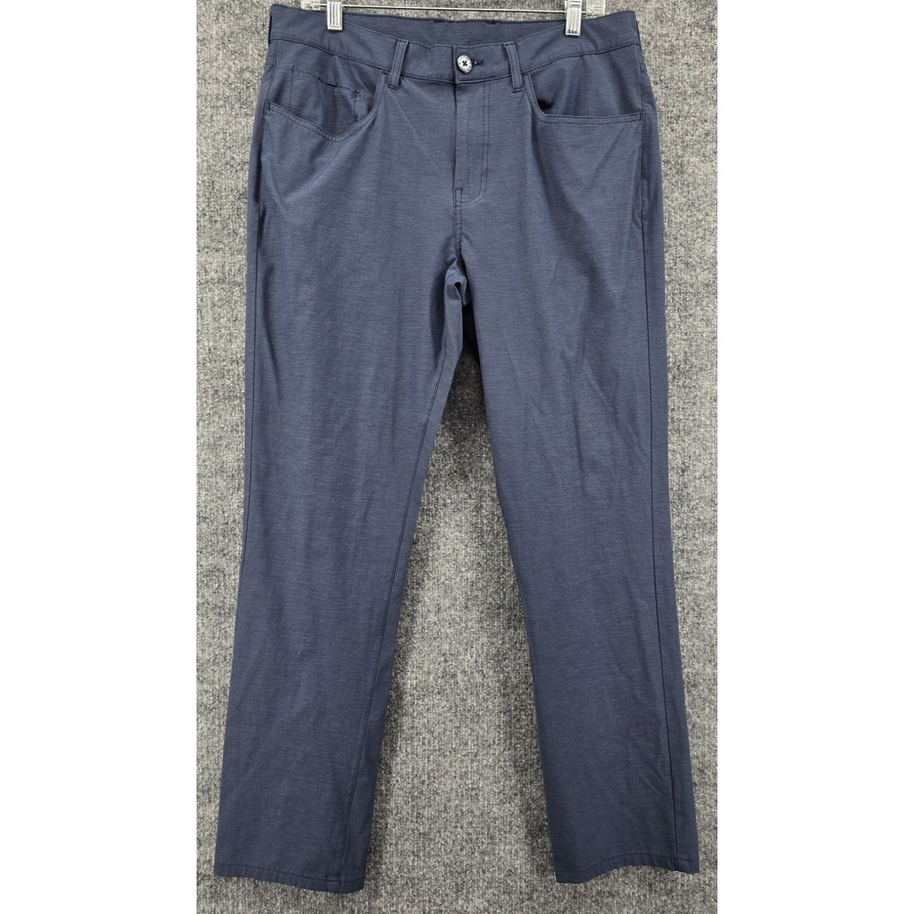 Callaway Golf 5 Pocket Pants Men's 34x32 Blue Lightweight Moisture Wick Stretch